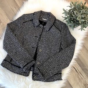 WHBM tweed blazer jacket size 4 NWT